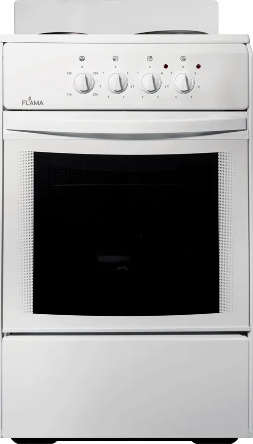Плита Электрическая Flama AE 1402 W белый эмаль