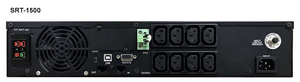 Источник бесперебойного питания Powercom Smart King RT SRT-1000A 900Вт 1000ВА черный