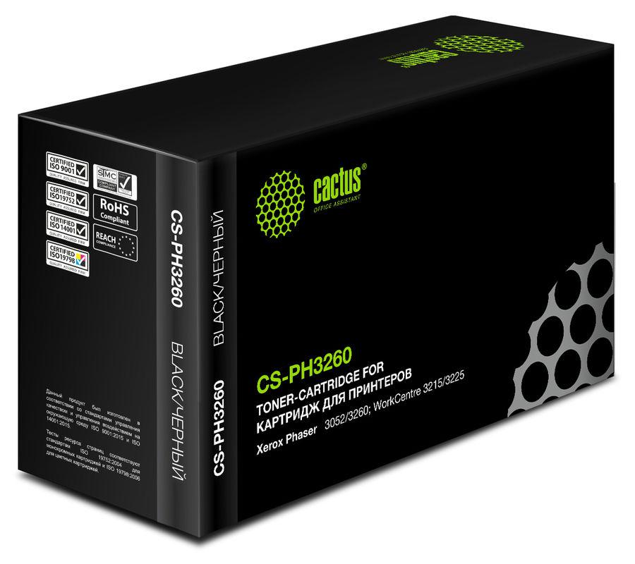 Картридж лазерный Cactus CS-PH3260 106R02778 черный (3000стр.) для Xerox Phaser 3052/3260/WC 3215/3225
