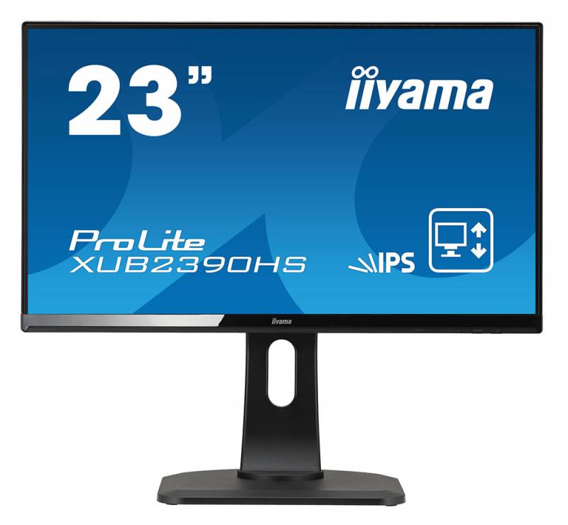 Монитор Iiyama 23" ProLite XUB2390HS-B1 черный IPS LED 5ms 16:9 DVI HDMI M/M матовая HAS Pivot 250cd 178гр/178гр 1920x1080 D-Sub FHD 5.4кг