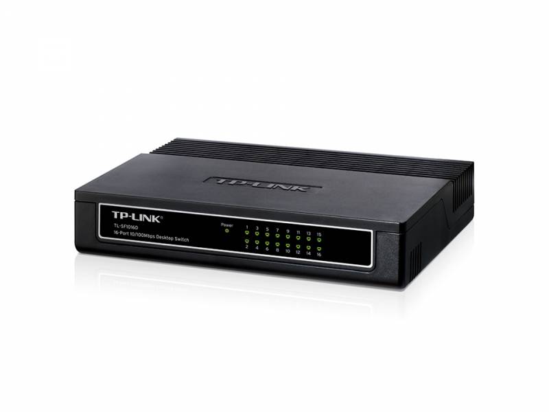 Коммутатор TP-Link TL-SF1016D (L2) 16x100Мбит/с неуправляемый