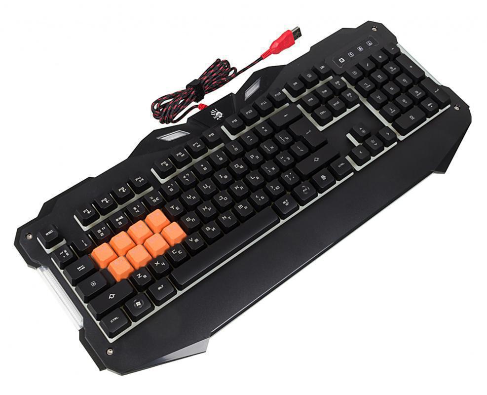 Клавиатура A4Tech Bloody B328 черный USB for gamer LED
