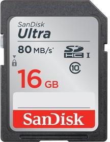 Флеш карта SDHC 16GB Sandisk SDSDUNC-016G-GN6IN Ultra 80