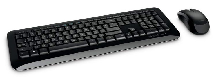 Клавиатура + мышь Microsoft 850 клав:черный мышь:черный USB беспроводная Multimedia