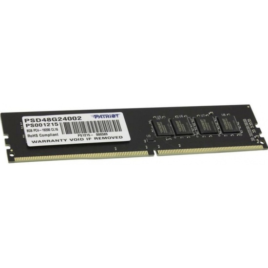 Память DDR4 8Gb 2400MHz Patriot PSD48G24002 RTL PC4-19200 CL16 DIMM 288-pin 1.2В Ret