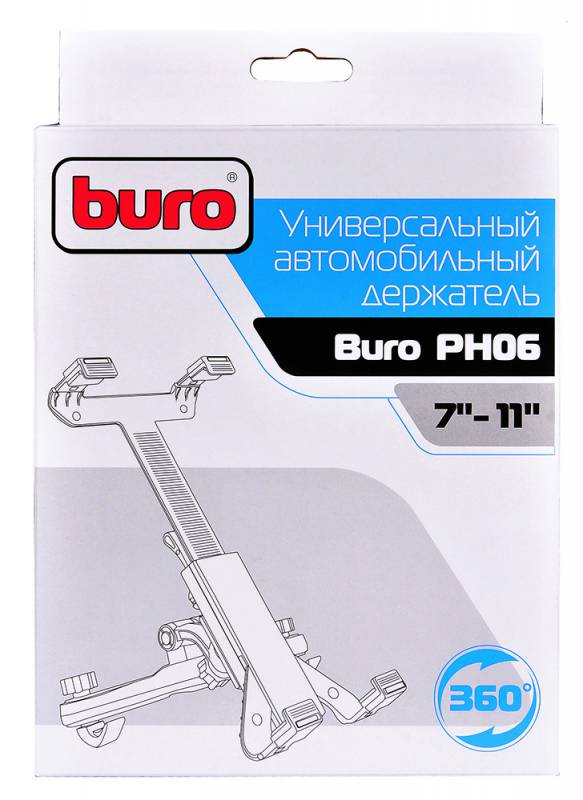 Автомобильный держатель Buro универсальный PH06 черный