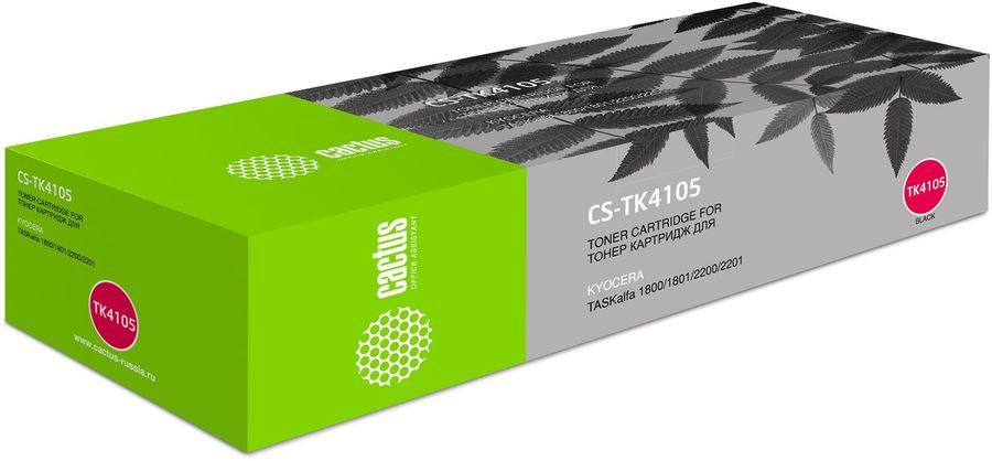 Картридж лазерный Cactus CS-TK4105 TK-4105 черный (15000стр.) для Kyocera Mita TASKalfa 1800/2200/1801/2201