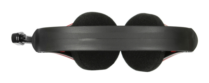 Наушники с микрофоном Оклик HS-M150 черный/красный 2.2м накладные оголовье (359486)