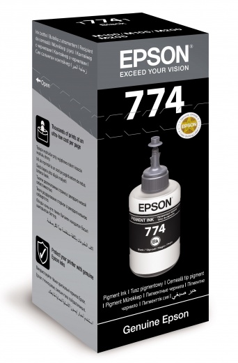 Чернила Epson 774 C13T77414A черный 70мл для Epson M100/101/105/200/201