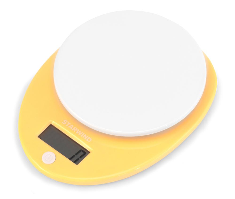 Весы кухонные электронные Starwind SSK2259 макс.вес:5кг желтый