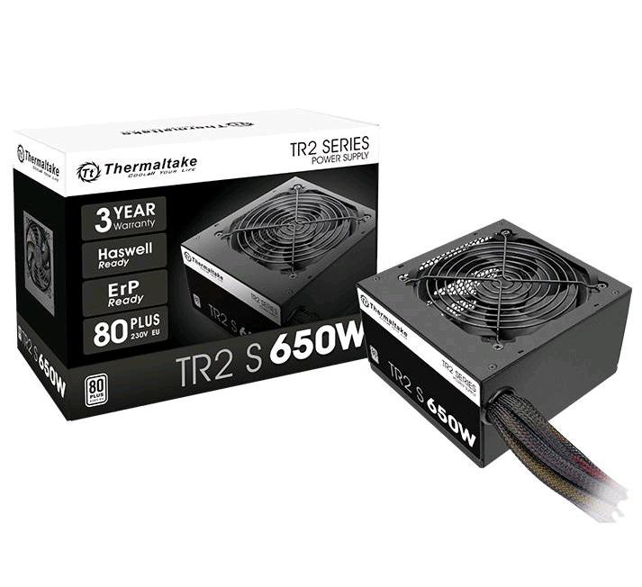 Блок питания Thermaltake ATX 650W TR2 S 80 PLUS WHITE (20+4pin) APFC 120mm fan 5xSATA RTL