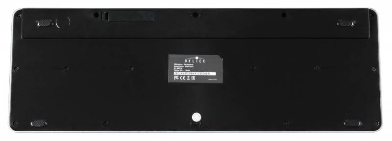 Клавиатура Оклик 870S черный USB беспроводная slim Multimedia