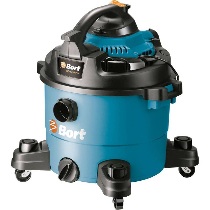 Строительный пылесос Bort BSS-1330-Pro 1300Вт (уборка: сухая/влажная) синий