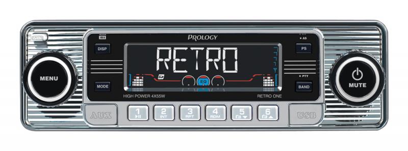 Автомагнитола Prology Retro One 1DIN 4x55Вт RDS (PRRETROONE)