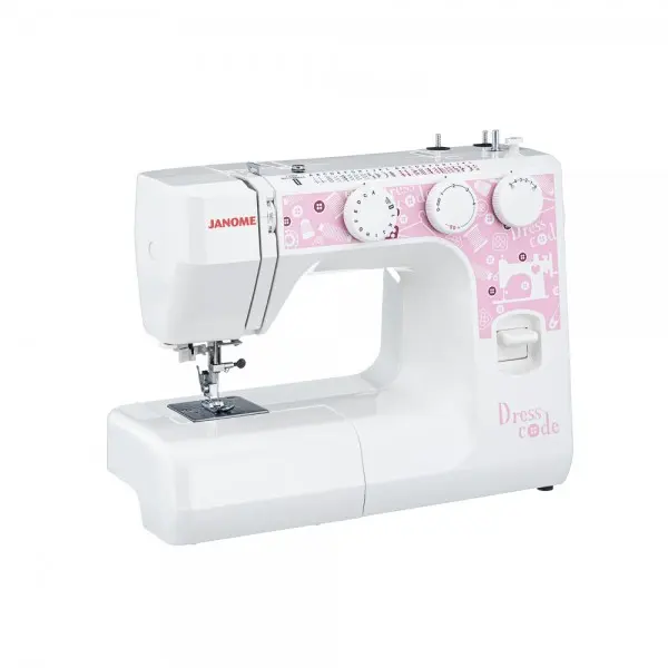 Швейная машина Janome Dresscode белый/розовый