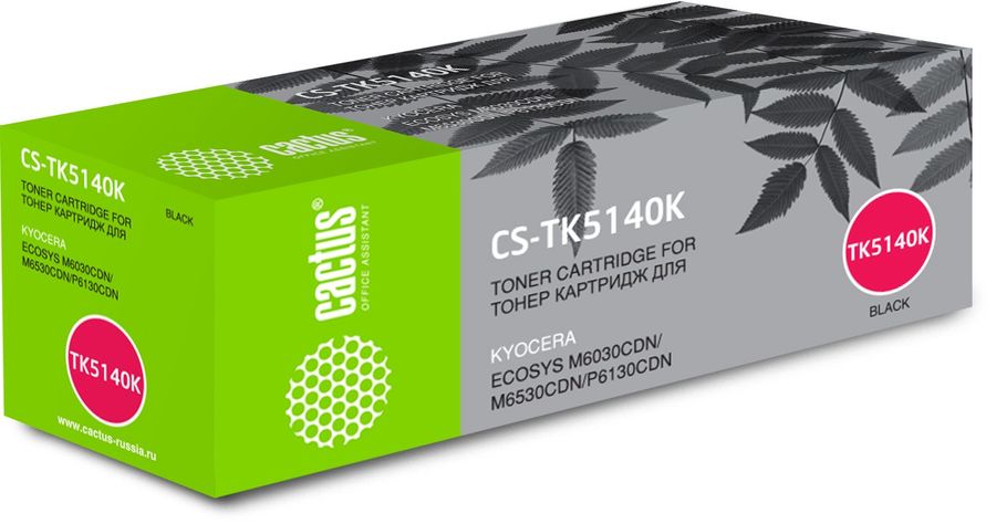 Картридж лазерный Cactus CS-TK5140K черный (7000стр.) для Kyocera Ecosys M6030cdn/M6530cdn/P6130cdn