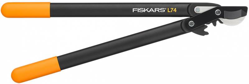 Сучкорез плоскостной Fiskars PowerGear L74 средний черный/оранжевый (1000582)