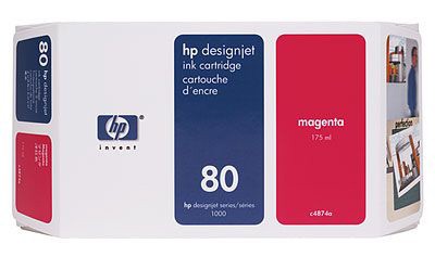 Картридж струйный HP 80 C4847A пурпурный для HP DJ 1050/1055