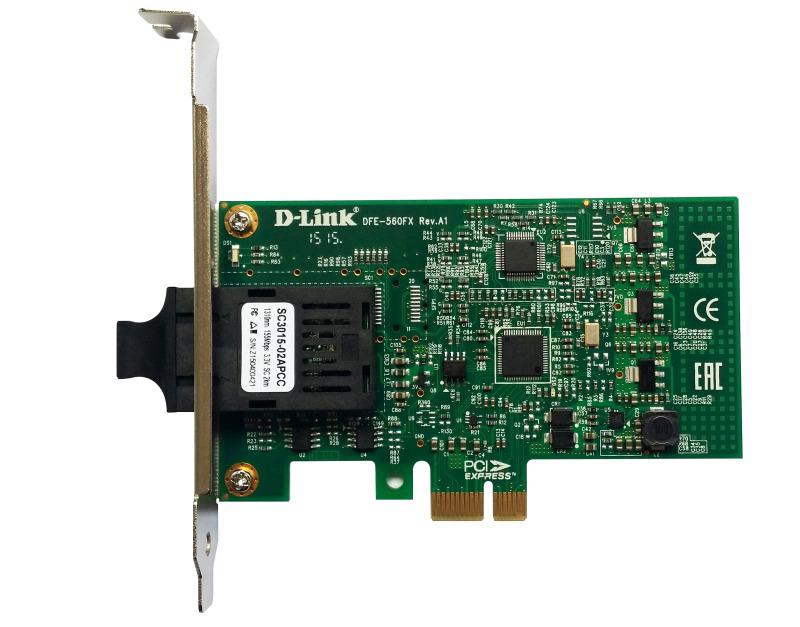 Сетевой адаптер Fast Ethernet D-Link DFE-560FX (OEM) DFE-560FX PCI Express