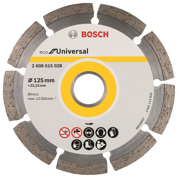 Диск отрезной Bosch ECO Universal (2608615028) d=125мм d(посад.)=22.23мм (угловые шлифмашины)