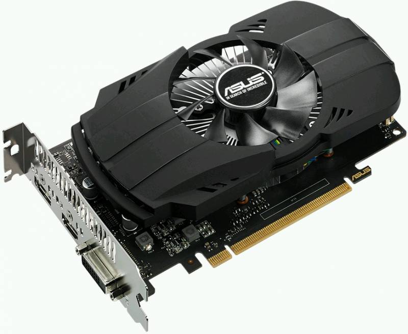 Видеокарта Asus PCI-E PH-GTX1050TI-4G NVIDIA GeForce GTX 1050TI 4Gb 128bit GDDR5 1290/7008 DVIx1 HDMIx1 DPx1 HDCP Ret