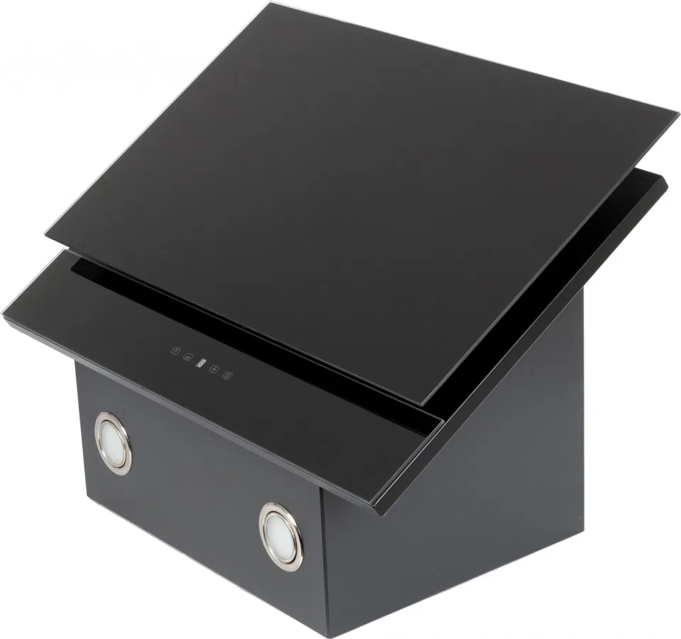 Вытяжка каминная Elikor Жемчуг 60П-700-Е4Д антрацит/черное стекло управление: сенсорное (1 мотор)