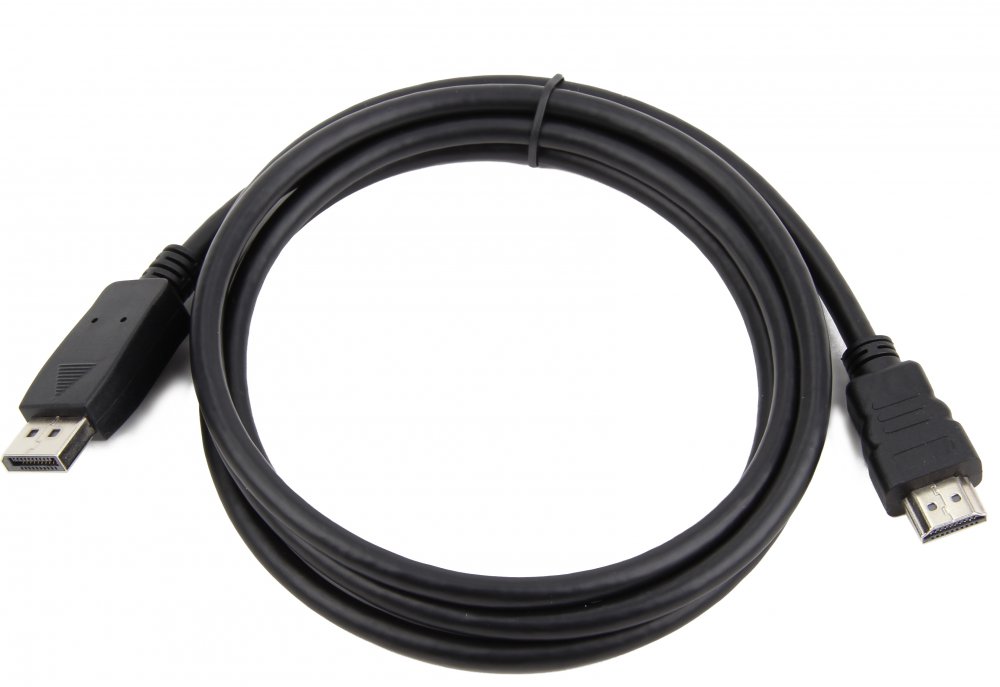 Кабель Cablexpert DisplayPort-HDMI 3м, 20M/19M, черный, экран. (CC-DP-HDMI-3M)
