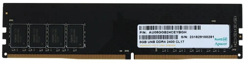 Память оперативная DDR4 Apacer 8GB PC4-19200, 2400MHz EL.08G2T.GFH