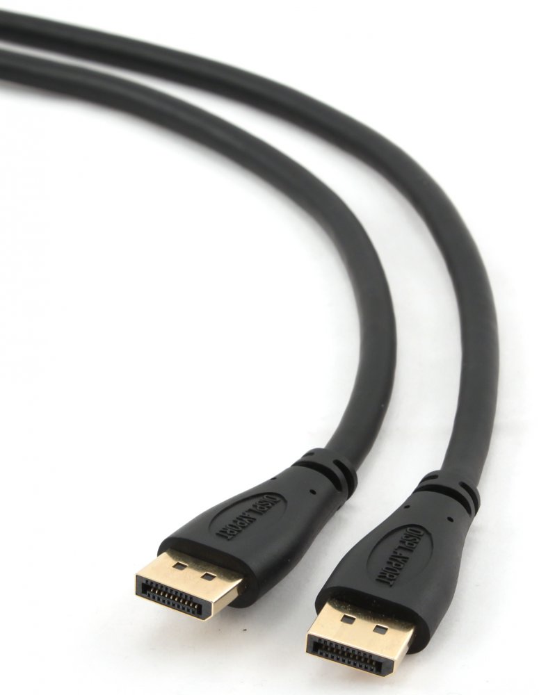 Кабель Cablexpert DisplayPort, 1м, 20M/20M, черный, экран, пакет (CC-DP-1M)