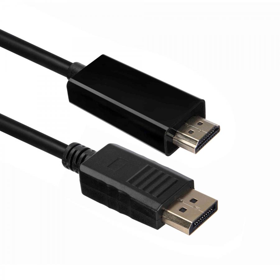 Кабель ACD-DDHM2-30B DisplayPort 1.2, DP-HDMI, Golden Plated, 20m/19m, Черный, 3м