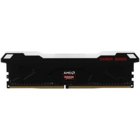 Память DDR4 8GB 3200MHz AMD Radeon DIMM R9 Gamers Series Black Gaming Memory R9S48G3206U2S Non-ECC, CL16, 1.35V, Heat Shield, RTL