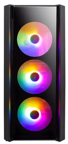 Корпус 1STPLAYER FIRE DANCING V4-G ATX, tempered glass, 4x120mm LED fans (V4-G-4F1) Без БП