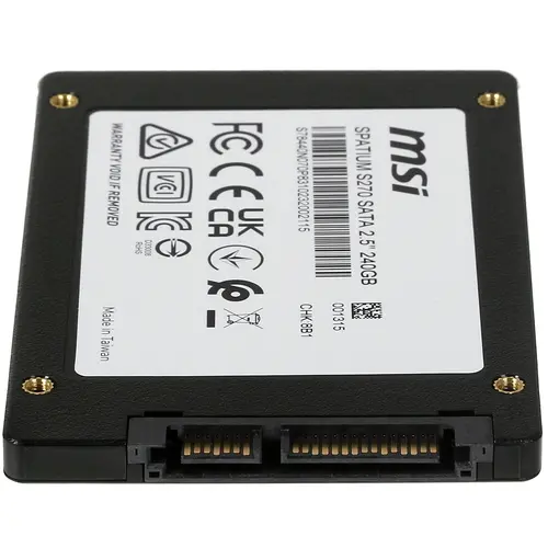 Накопитель SSD MSI SATA III 240Gb Spatium S270 2.5"