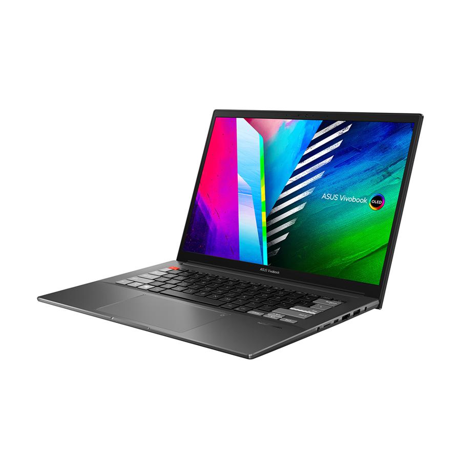 Ноутбук ASUS Vivobook Pro 14 M7400QE-KM117 R7-5800H/16Gb/512Gb M.2 SSD/14,0 OLED WQXGA+ (2880 x 1800) 90Hz/GeForceRTX 3050Ti 4Gb/WiFi6/BT/Backlit KB/No OS/1.4Kg/Black/DIALPAD/RU_EN_Keyboard