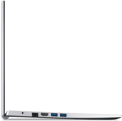 Ноутбук Acer Aspire 3 A315-58-54EZ Core i5 1135G7 8Gb SSD512Gb Intel Iris Xe graphics 15.6" FHD IPS (1920x1080) NoOS silver WiFi BT Cam (NX.ADDER.02A)