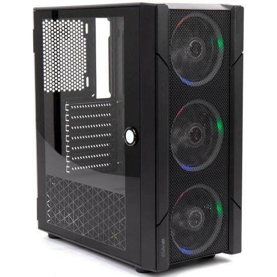 Корпус Hiper XG300 POLARIS черный без БП ATX 3x120mm RGB 2xUSB3.0 1xUSB2.0 audio