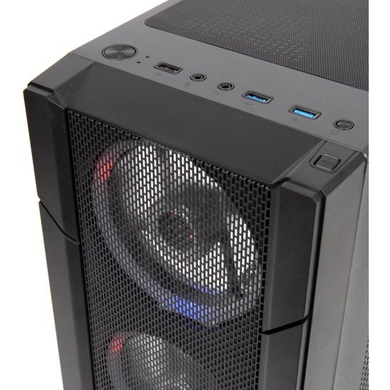 Корпус Hiper XG300 POLARIS черный без БП ATX 3x120mm RGB 2xUSB3.0 1xUSB2.0 audio