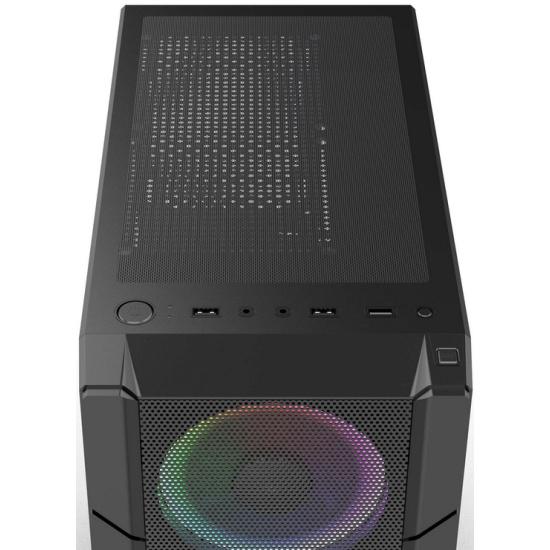 Корпус Hiper XG300 POLARIS черный без БП ATX 3x120mm RGB 2xUSB3.0 1xUSB2.0 audio