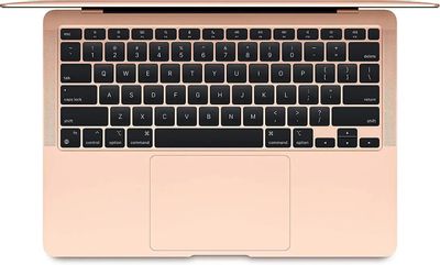 Ноутбук Apple MacBook Air A2337 M1 8 core 8Gb SSD256Gb/7 core GPU 13.3" IPS (2560x1600) Mac OS gold WiFi BT Cam (MGND3HN/A)