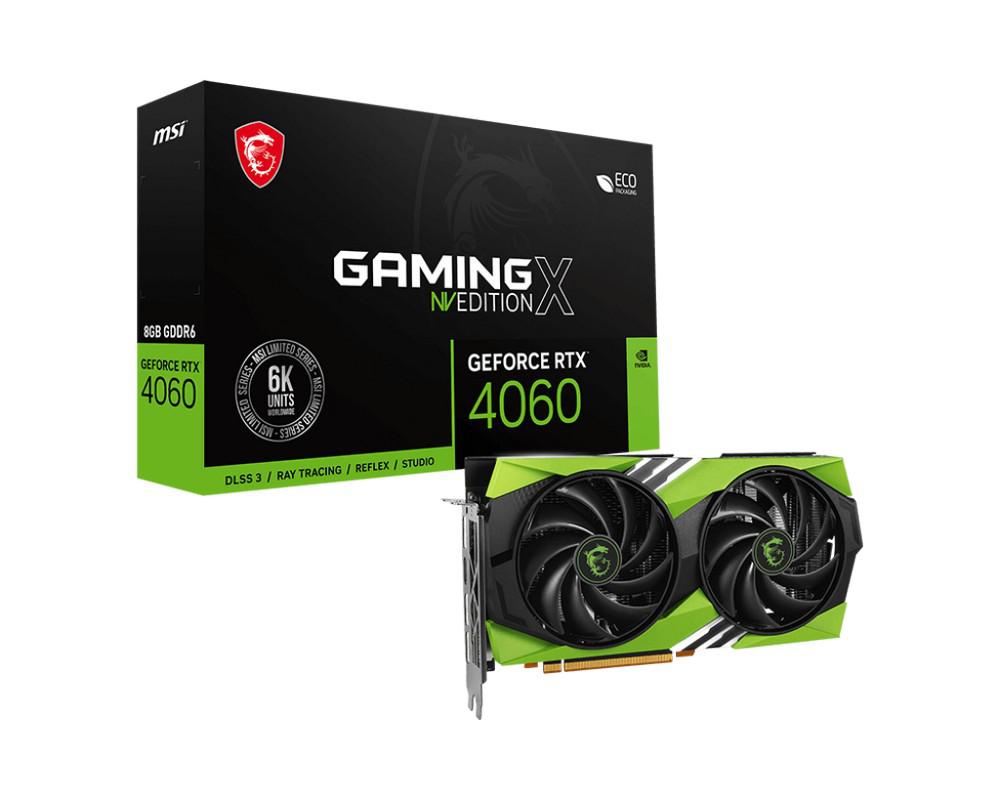 Видеокарта MSI PCI-E 4.0 RTX 4060 GAMING X NV EDITION 8G NVIDIA