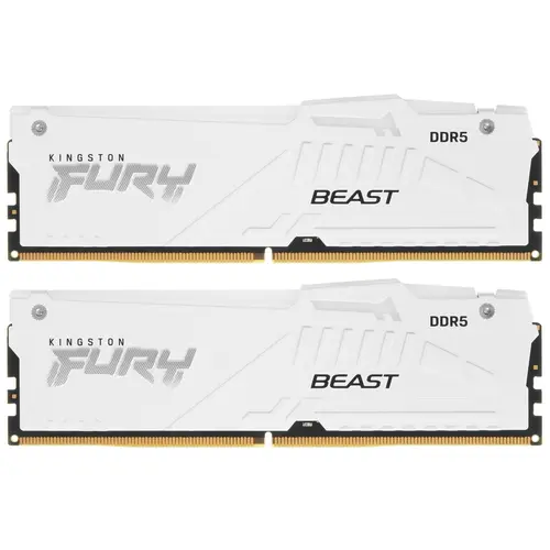 Память DDR5 2x16Gb 6000MHz Kingston KF560C40BWAK2-32 Fury Beast White RGB RTL PC5-48000 CL40 DIMM 288-pin 1.35В single rank с радиатором Ret
