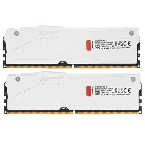 Память DDR5 2x16Gb 6000MHz Kingston KF560C40BWAK2-32 Fury Beast White RGB RTL PC5-48000 CL40 DIMM 288-pin 1.35В single rank с радиатором Ret