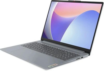 Ноутбук Lenovo IdeaPad Slim 3 15IAN8 Core i3 N305 8Gb SSD256Gb Intel UHD Graphics 15.6" IPS FHD (1920x1080) noOS grey WiFi BT Cam (82XB001ERK)
