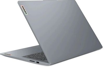 Ноутбук Lenovo IdeaPad Slim 3 15IAN8 Core i3 N305 8Gb SSD256Gb Intel UHD Graphics 15.6" IPS FHD (1920x1080) noOS grey WiFi BT Cam (82XB001ERK)