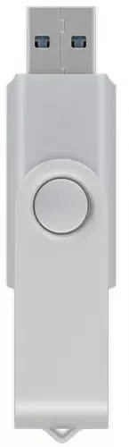 Флеш диск 256GB Mirex Swivel, USB 3.0, Серебристый