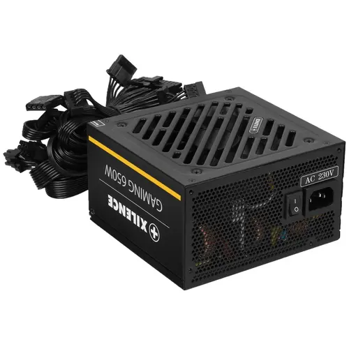 Блок питания Xilence ATX 650W Gaming series XN320 80+ Gold, APFC, 20+4 pin, 4+4 pin, 8pin CPU, 6SATA, 6+2 pin x3 PCI-E