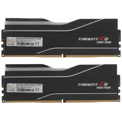 Память DDR5 2x16GB 6000MHz G.SKILL Trident Z5 Neo RGB CL36 PC5-48000 1.4V F5-6000J3636F16GX2-TZ5NR Black