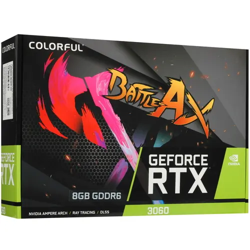 Видеокарта Colorful PCI-E 4.0 GeForce RTX 3060 8GB GDDR6 HDMI DPx3 (RTX 3060 NB DUO 8GB-V)