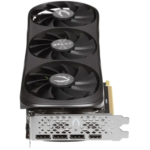 Видеокарта Zotac PCI-E 4.0 RTX4070 SUPER Trinity Black Edition NVIDIA GeForce RTX 4070 Super 12Gb 192bit GDDR6X 1980/21000 HDMIx1 DPx3 HDCP Ret