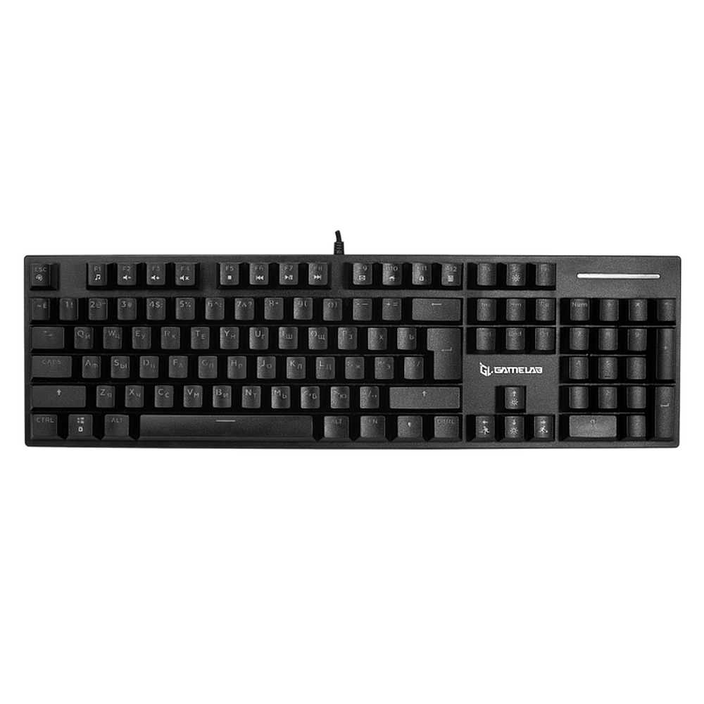 Клавиатура Gamelab Alarum White механическая белый USB for gamer (RED SWITCHES, Rainbow LED)